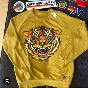 Aviator Nation NWT Tiger Sweatshirt size M - RARE